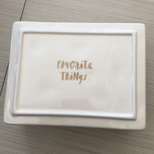 Rae Dunn NWOT Favorite Things Jewelry Box